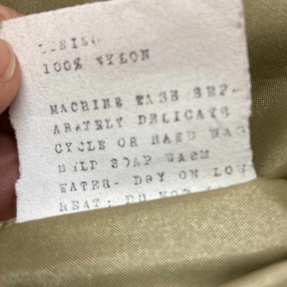 1st Down Y2K Puffer Down Coat Tan Long Middie Length Belted Khaki Trench EUC! - Picture 17 of 17
